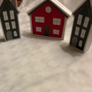 Target Wondershop Christmas Miniature: Wide Red and Tall Green Cottage Decor Set